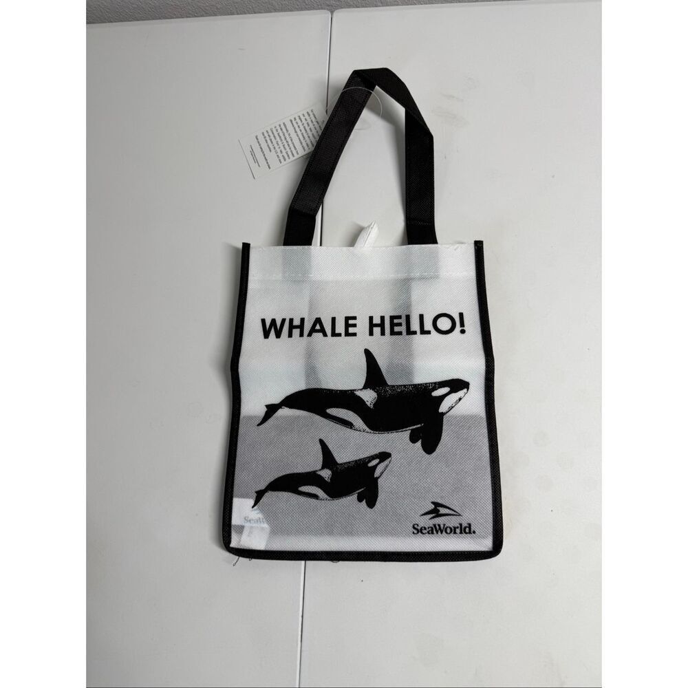 NWT Rare SeaWorld Whale Hello! Mini Tote Bag